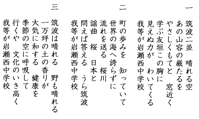 岩瀬西中 桜川市立岩瀬西中学校ホームページ