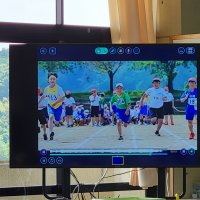 陸上記録会ビデオ上映