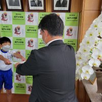 朝の集会（表彰）