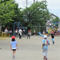 ７月４日（月）昼休みの外遊び