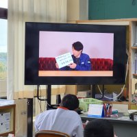 給食の時間に