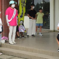 社会を明るくする運動「あいさつ運動」実施（７月18日）
