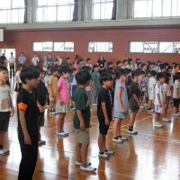 表彰式・第１学期終業式（７月19日）