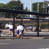 岩瀬駅前掃除