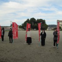 11月５日（火）あいさつ運動（厚生委員）
