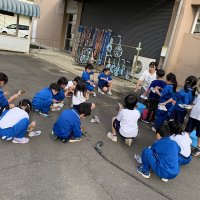 自分でできるよ！上履き洗い【１年生】