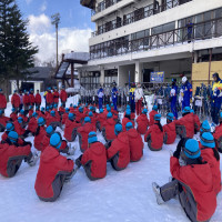 １年生スキー宿泊学習　スキー開始！