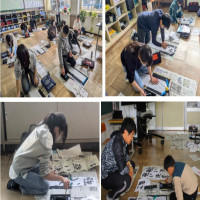 【校内書き初め会③】