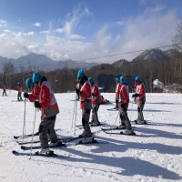 １年生スキー宿泊学習　スキー講習