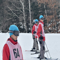 １年生スキー宿泊学習　スキー講習の様子