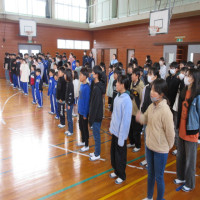 「地域の方々への感謝の会」に向けた歌の全体練習