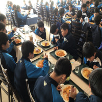 １年生スキー宿泊学習　昼食