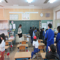 ２月３日（月）きたぐり班集会（清掃分担）