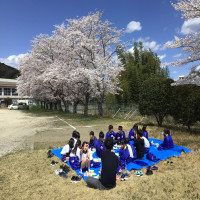 春空の下