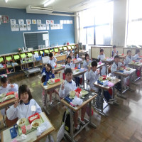 ４月15日（火）１年生、初めての給食