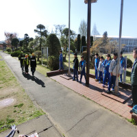 ４月16日（水）　元気にあいさつ運動に取り組んでいます。
