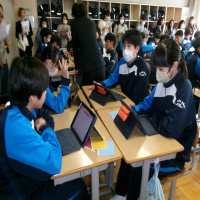４月１８日（金）授業参観、PTA総会が行われました。