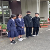 ４月２８日（月）　あいさつ運動
