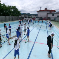 ６／４（水）プール清掃