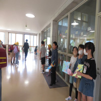 あいさつ運動実施中！