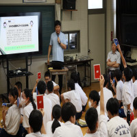 ２年生の防災教室がありました。
